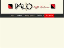 Tablet Screenshot of paliocaffe.com